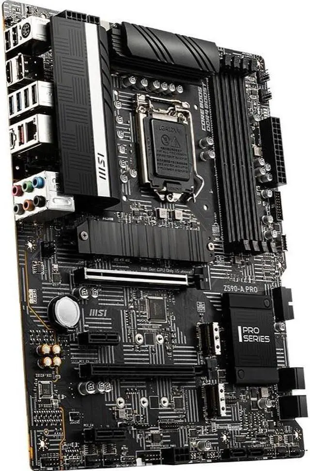 Alt view image 2 of 3 - MSI Z590-A PRO Intel Z590 LGA 1200 DDR4 128GB ATX Motherboard