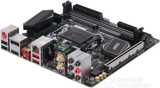 Alt view image 4 of 4 - MSI Z270I GAMING PRO CARBON AC Intel Z270 LGA 1151 DDR4 32GB Mini-ITX Motherboard