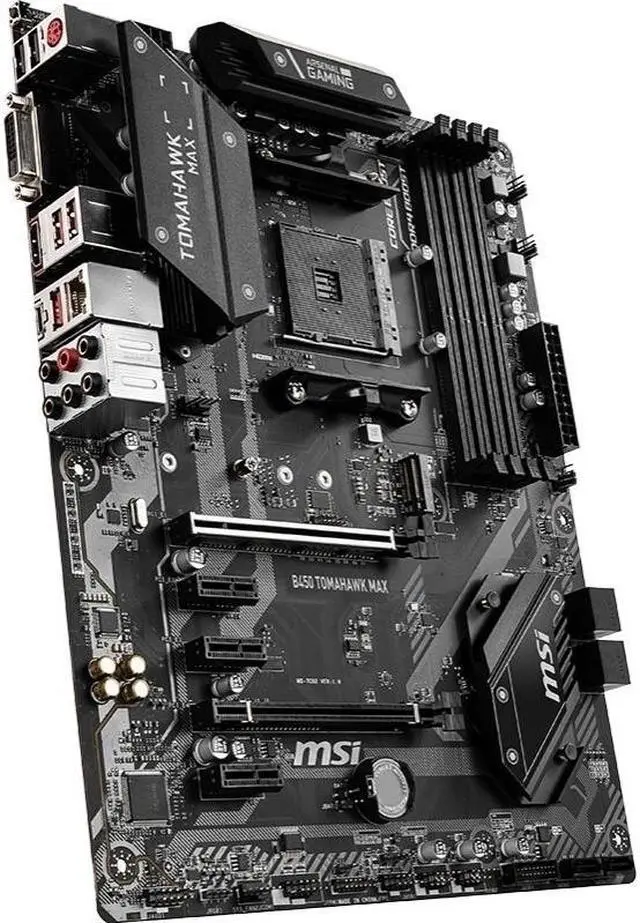 Alt view image 3 of 4 - MSI B450 TOMAHAWK MAX AMD B450 Socket AM4 DDR4 64GB ATX Motherboard