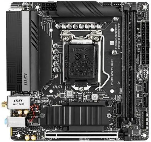 Main image of MSI H510I PRO WIFI Intel H510 LGA 1200 DDR4 64GB Mini-ITX Motherboard