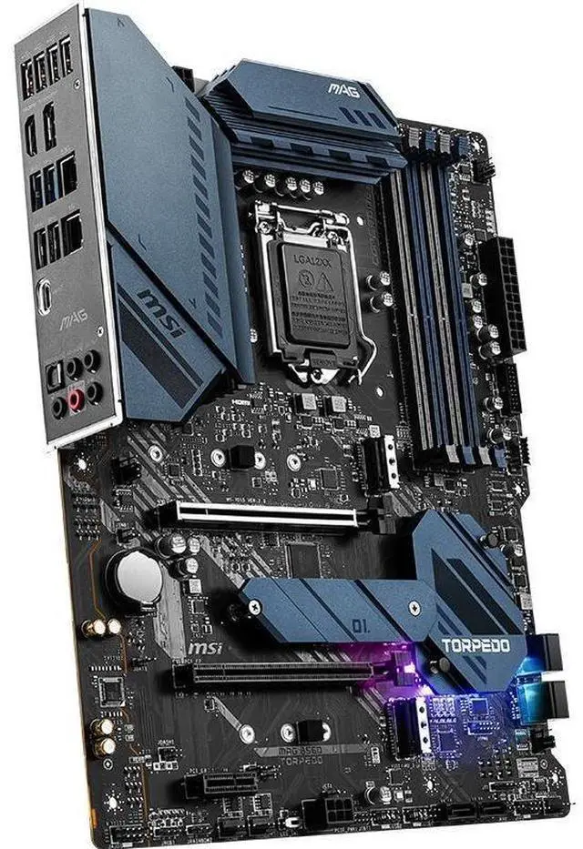 Alt view image 2 of 4 - MSI MAG B560 TORPEDO Intel B560 LGA 1200 DDR4 128GB ATX Motherboard