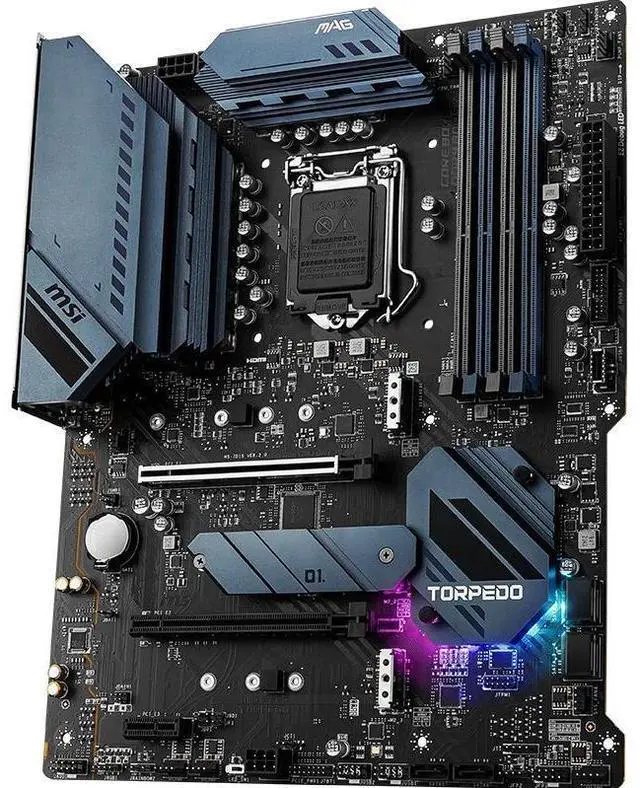 Alt view image 3 of 4 - MSI MAG B560 TORPEDO Intel B560 LGA 1200 DDR4 128GB ATX Motherboard