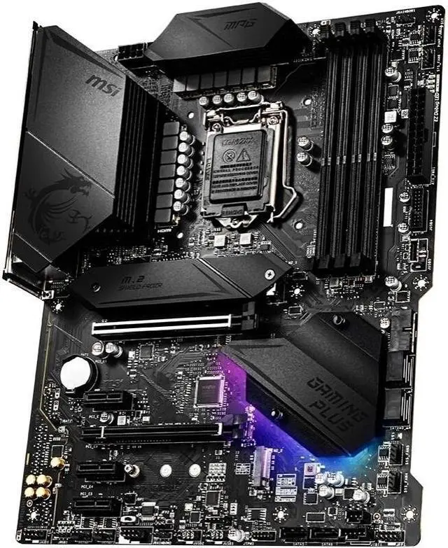 Alt view image 2 of 3 - MSI MPG Z490 GAMING PLUS Intel Z490 LGA 1200 DDR4 128GB ATX Motherboard