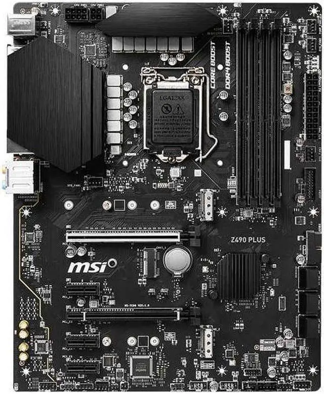 Main image of MSI Z490 PLUS Intel Z490 LGA 1200 DDR4 128GB ATX Motherboard
