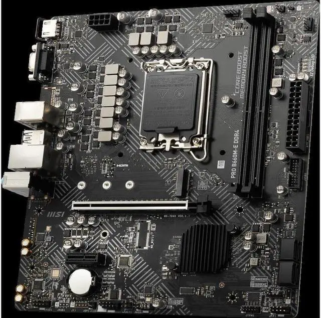 Alt view image 2 of 2 - MSI PRO B660M-E DDR4 Intel B660 LGA 1700 DDR4 64GB Micro ATX Motherboard