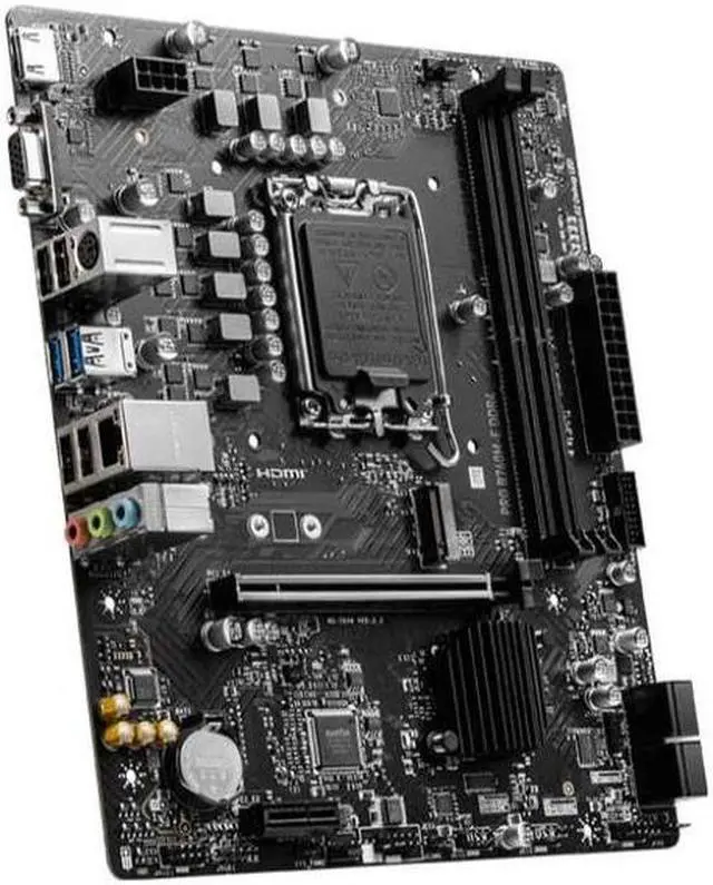Alt view image 3 of 4 - MSI PRO B760M-E DDR4 Intel B760 LGA 1700 DDR4 64GB Micro ATX Motherboard