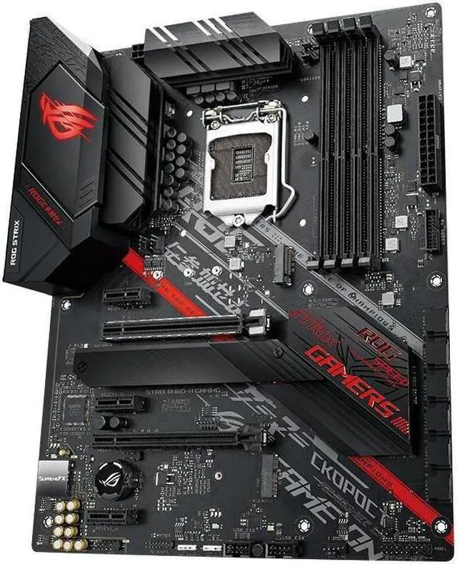 Alt view image 4 of 8 - ASUS ROG STRIX B460-H GAMING LGA 1200 DDR4 128GB ATX Motherboard