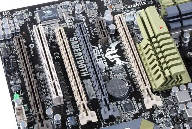 Alt view image 2 of 5 - ASUS SABERTOOTH 990FX Socket AM3+ DDR3 32GB ATX Motherboard