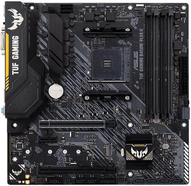 Main image of ASUS TUF GAMING B450M-PLUS II Socket AM4 DDR4 128GB Micro ATX Motherboard