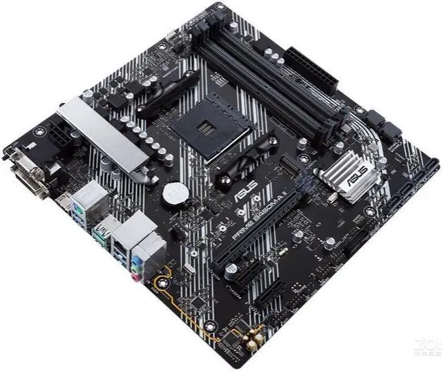 Alt view image 2 of 5 - ASUS PRIME B450M-A II Socket AM4 DDR4 128GB Micro ATX Motherboard