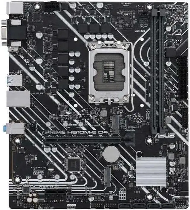 Main image of ASUS PRIME H610M-E D4 LGA 1700 DDR4 64GB Micro ATX Motherboard