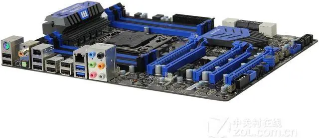 Alt view image 4 of 4 - MSI X79A-GD65(8D) Intel X79 LGA 2011 DDR3 128GB ATX Motherboard