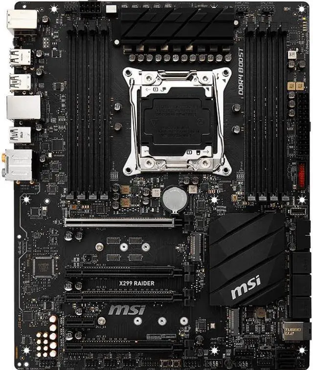 Main image of MSI X299 RAIDER Intel X299 LGA 2066 DDR4 128GB ATX Motherboard