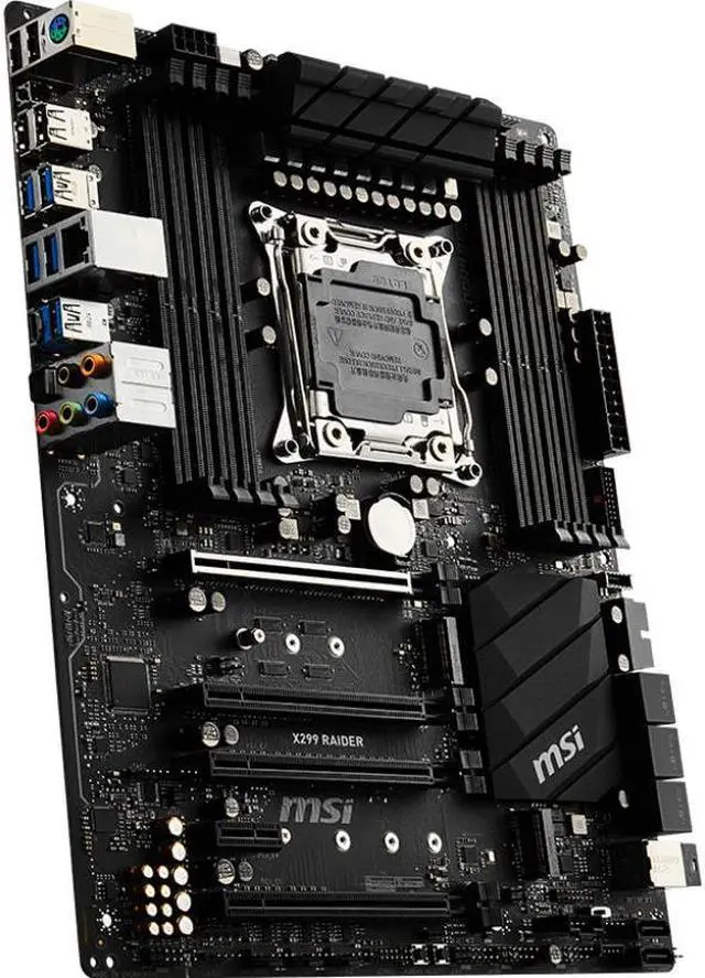 Alt view image 2 of 4 - MSI X299 RAIDER Intel X299 LGA 2066 DDR4 128GB ATX Motherboard