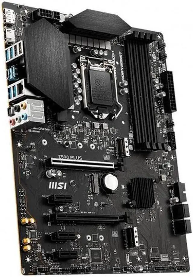 Alt view image 2 of 3 - MSI Z590 PLUS Intel Z590 LGA 1200 DDR4 128GB ATX Motherboard