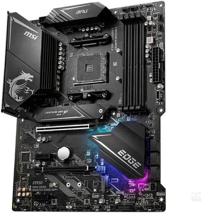 Alt view image 3 of 4 - MSI MPG B550 GAMING EDGE WIFI AM4 AMD B550 SATA 6Gb/s ATX AMD Motherboard