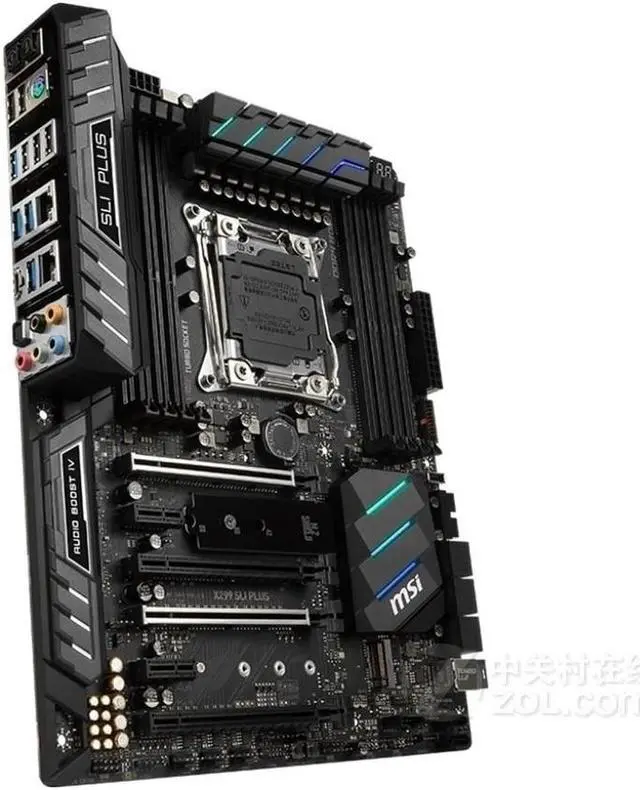 Alt view image 2 of 4 - MSI X299 SLI PLUS Intel X299 LGA 2066 DDR4 128GB ATX Motherboard