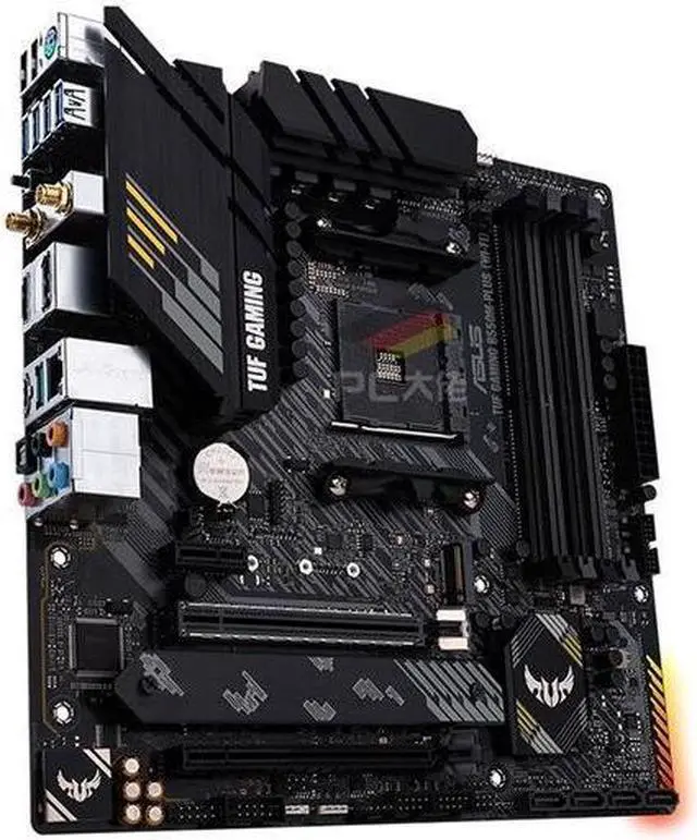 Alt view image 2 of 4 - ASUS TUF GAMING B550M-PLUS (WI-FI) Socket AM4 DDR4 128GB Micro ATX Motherboard