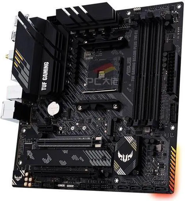 Alt view image 3 of 4 - ASUS TUF GAMING B550M-PLUS (WI-FI) Socket AM4 DDR4 128GB Micro ATX Motherboard