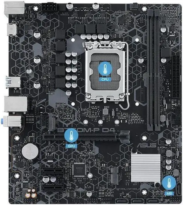 Main image of ASUS B760M-P D4 LGA 1700 DDR4 64GB Micro ATX Motherboard