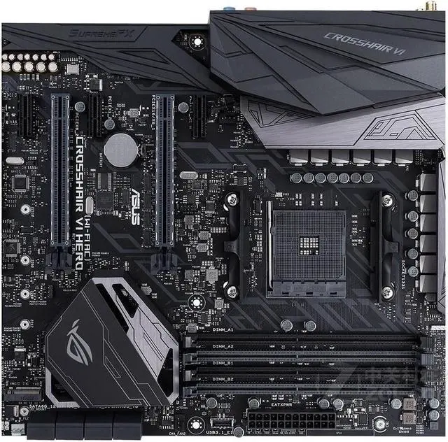 Main image of ASUS ROG CROSSHAIR VI HERO (WI-FI AC) Socket AM4 DDR4 64GB ATX Motherboard