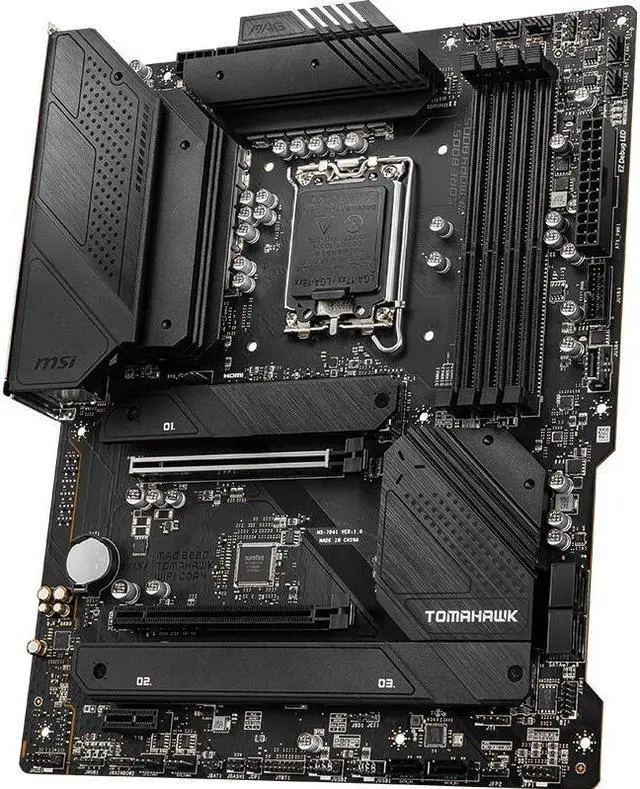 Alt view image 3 of 4 - MSI MAG B660 TOMAHAWK WIFI DDR4 Intel B660 LGA 1700 DDR4 128GB ATX Motherboard