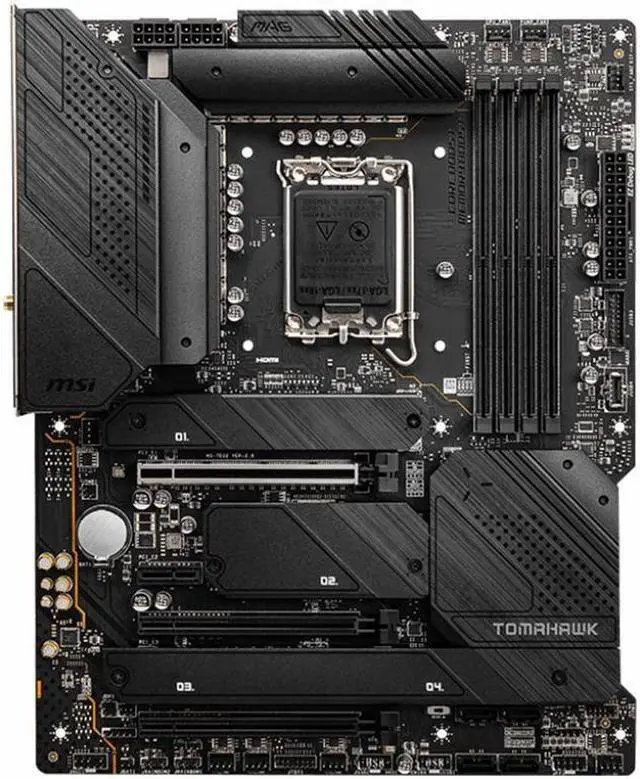 Alt view image 7 of 10 - MSI MAG Z690 TOMAHAWK WIFI LGA 1700 Intel Z690 SATA 6Gb/s DDR5 ATX Intel Motherboard