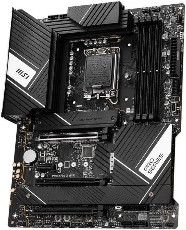 Alt view image 9 of 11 - MSI PRO Z790-A WIFI DDR4 LGA 1700 Intel Z790 SATA 6Gb/s DDR4 ATX Motherboard