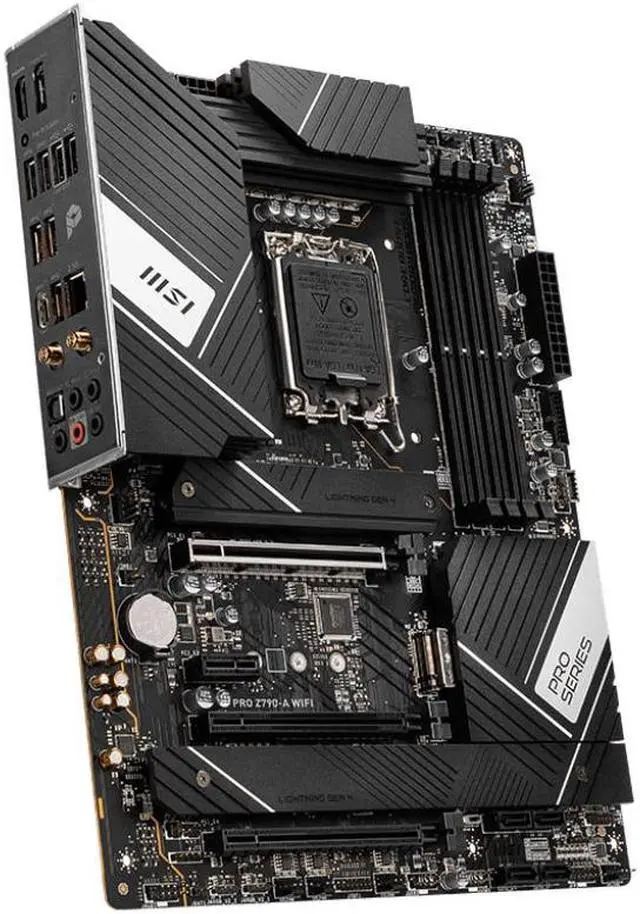 Alt view image 10 of 11 - MSI PRO Z790-A WIFI DDR4 LGA 1700 Intel Z790 SATA 6Gb/s DDR4 ATX Motherboard