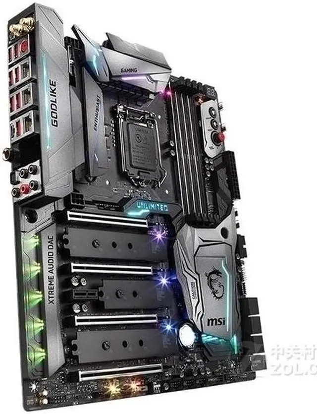 Alt view image 3 of 4 - MSI Z370 GODLIKE GAMING Intel Z370 LGA 1151 DDR4 64GB E-ATX Motherboard