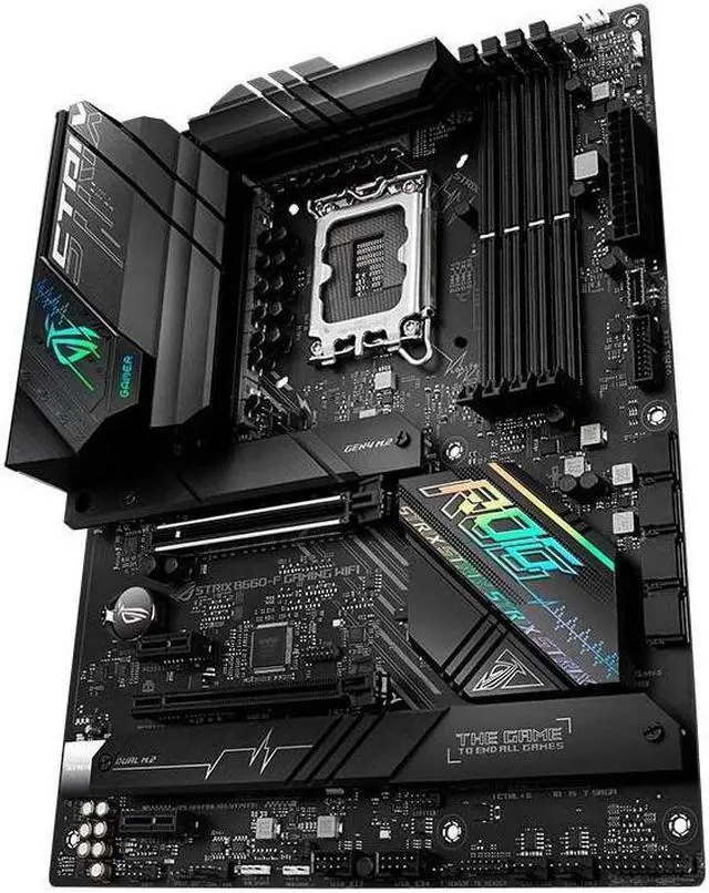 Alt view image 2 of 6 - ASUS ROG STRIX B660-F GAMING WIFI LGA 1700 DDR5 192GB ATX Motherboard