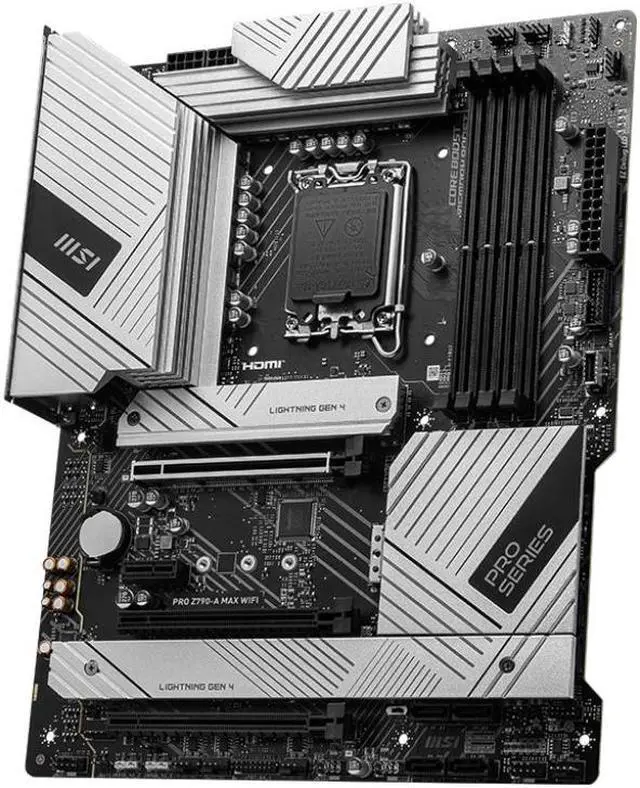 Alt view image 2 of 4 - MSI Z790 PRO Z790-A MAX WIFI Intel Z790 LGA 1700 DDR5 256GB ATX Motherboard