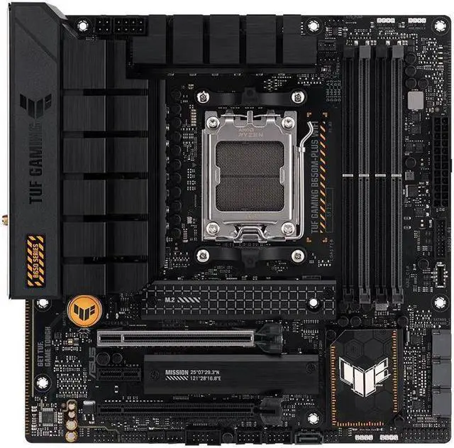 Main image of ASUS TUF GAMING B650M-PLUS WIFI Socket AM5 DDR5 192GB Micro ATX Motherboard