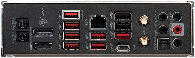 Alt view image 4 of 4 - MSI MPG B650 CARBON WIFI AMD B650 Socket AM5 DDR5 256GB ATX Motherboard
