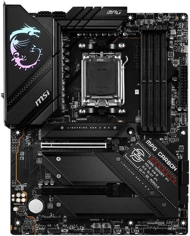Main image of MSI MPG B650 CARBON WIFI AMD B650 Socket AM5 DDR5 256GB ATX Motherboard