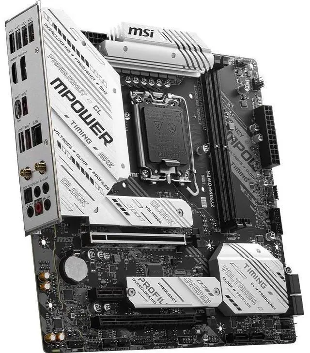 Alt view image 3 of 4 - MSI Z790 MPOWER Intel Z790 LGA 1700 DDR5 128GB Micro ATX Motherboard