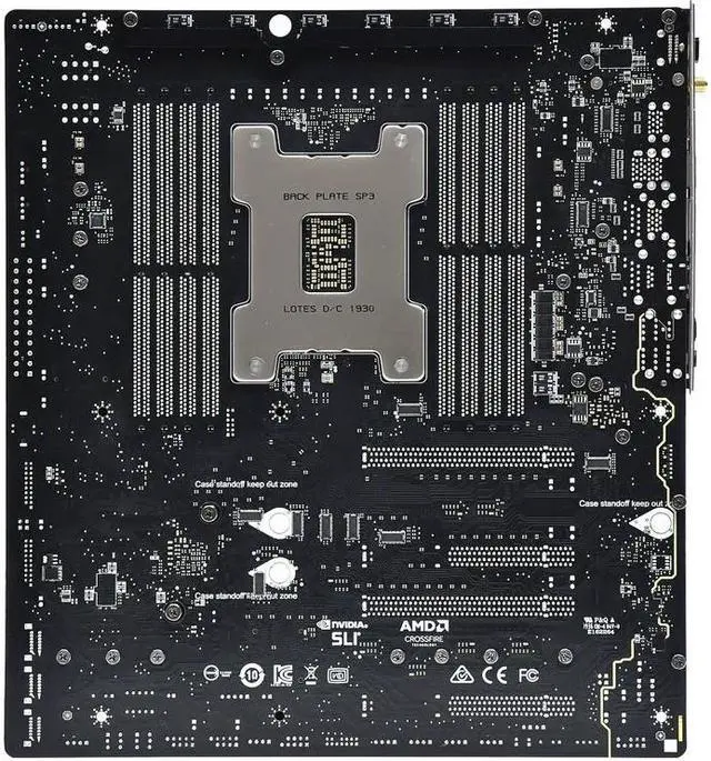 Alt view image 2 of 3 - MSI Creator TRX40 AMD TRX40 Socket sTRX4 DDR4 256GB ATX Motherboard