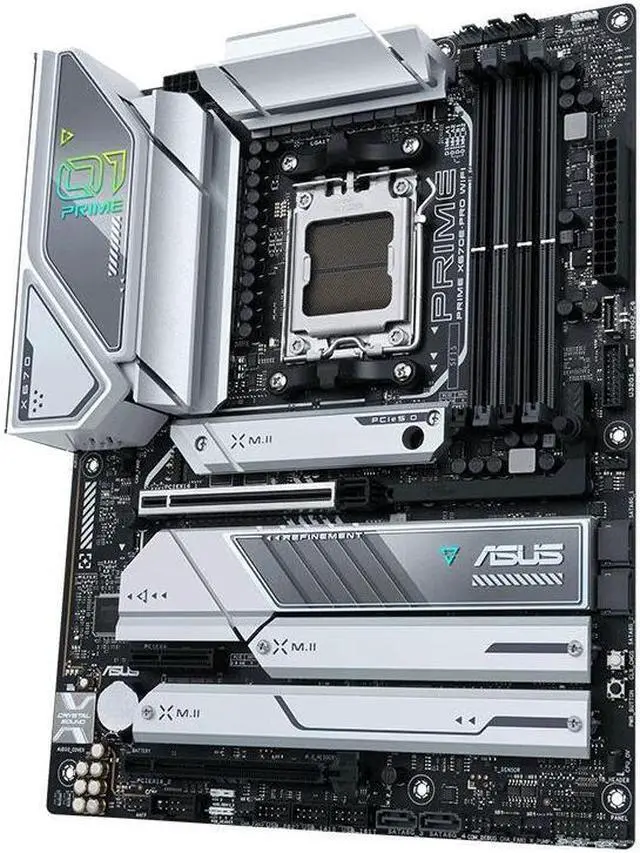 Alt view image 2 of 3 - ASUS PRIME X670E-PRO WIFI Socket AM5 DDR5 192GB ATX Motherboard