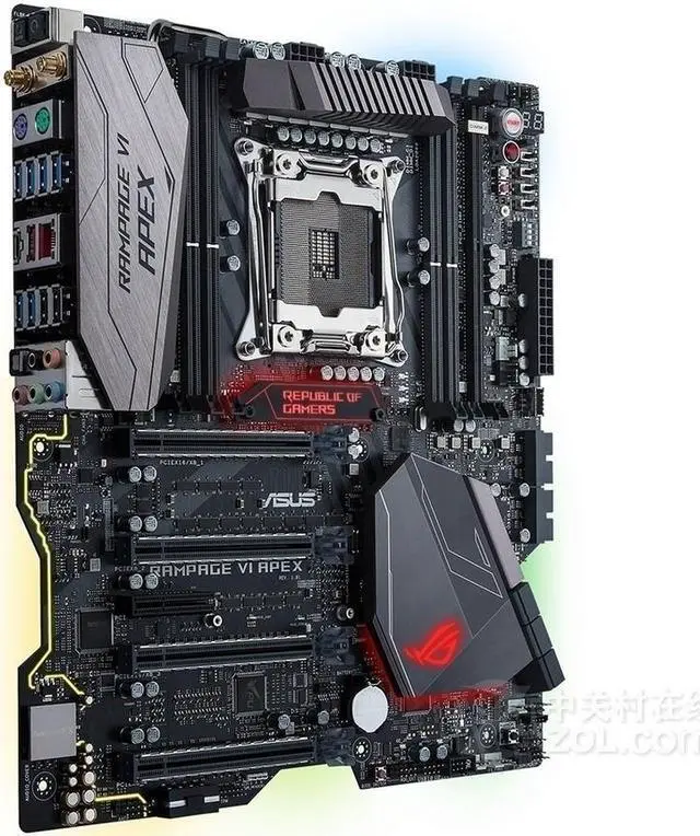 Alt view image 2 of 4 - ASUS ROG Rampage VI Apex LGA 2066 DDR4 128GB E-ATX Motherboard