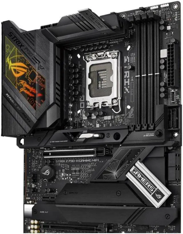 Alt view image 3 of 5 - ASUS ROG STRIX Z790-H GAMING WIFI LGA 1700 DDR5 192GB ATX Motherboard