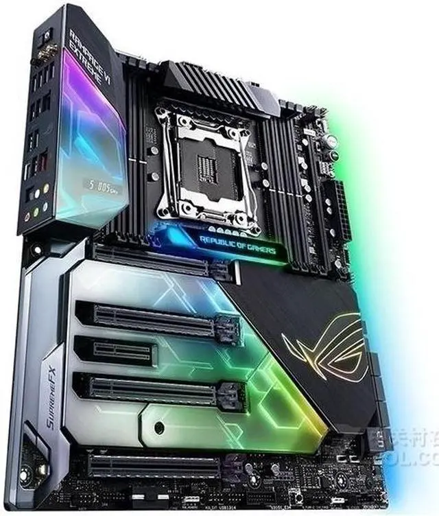 Alt view image 2 of 8 - ASUS ROG Rampage VI Extreme LGA 2066 DDR4 64GB E-ATX Motherboard
