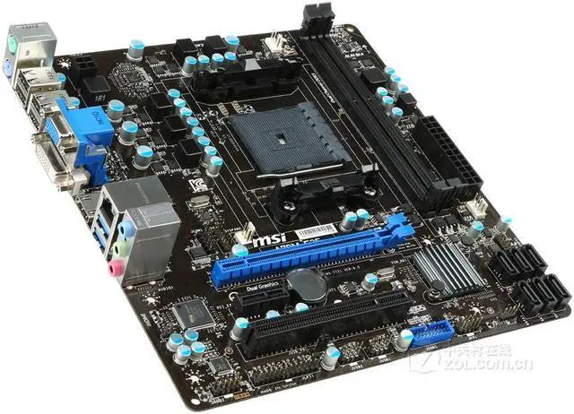 Alt view image 2 of 4 - MSI A78M-E35 AMD A78 Socket FM2+ DDR3 32GB Micro ATX Motherboard