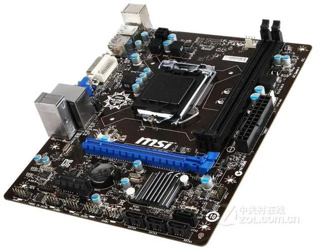 Alt view image 2 of 4 - MSI B85M-P33 Intel B85 LGA 1150 DDR3 32GB Micro ATX Motherboard