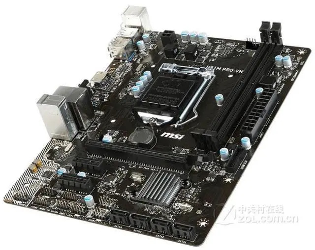 Alt view image 3 of 4 - MSI H81M PRO-VH Intel H81 LGA 1150 DDR3 16GB Micro ATX Motherboard