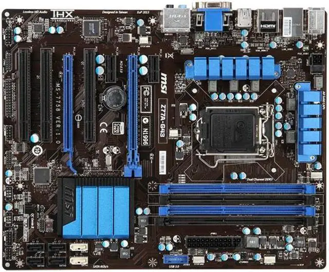 Main image of MSI Z77A-G43 Intel Z77 LGA 1155 DDR3 32GB ATX Motherboard