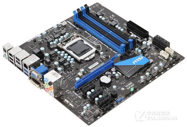 Alt view image 3 of 4 - MSI H67MA-E45(B3) Intel H67 LGA 1155 DDR3 32GB Micro ATX Motherboard