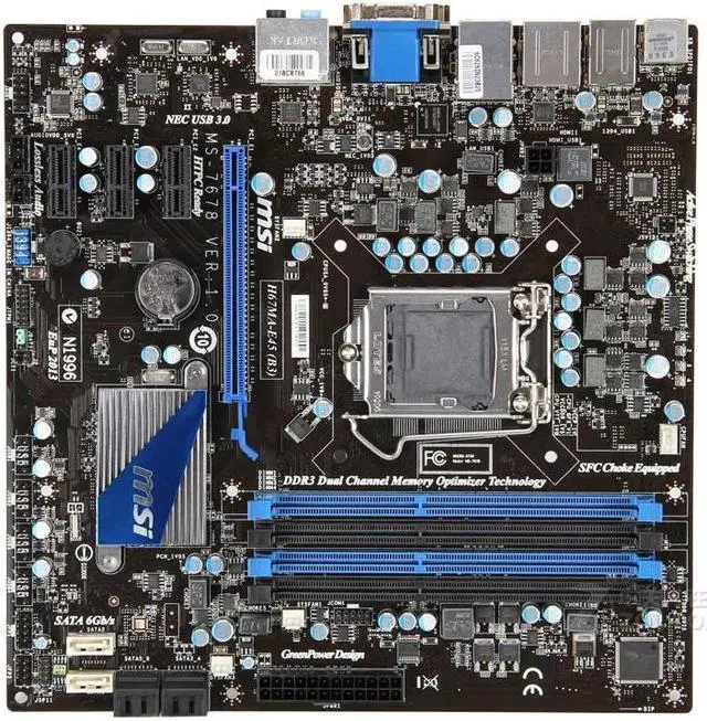 Main image of MSI H67MA-E45(B3) Intel H67 LGA 1155 DDR3 32GB Micro ATX Motherboard