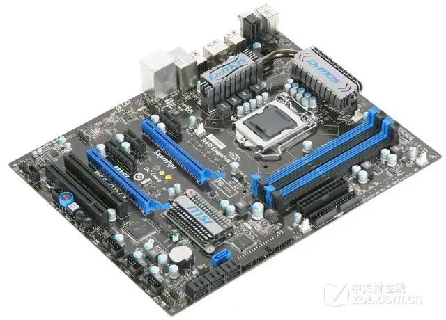 Alt view image 2 of 4 - MSI P55-GD61 Intel P55 LGA 1156 DDR3 16GB ATX Motherboard