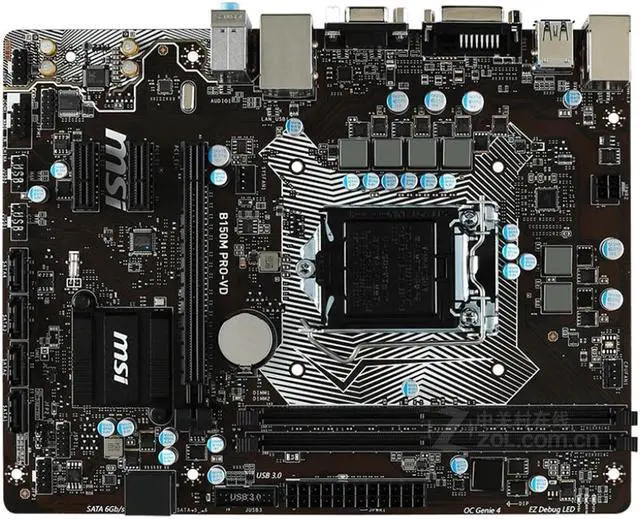 Main image of MSI B150M PRO-VD Intel B150 LGA 1151 DDR4 32GB Micro ATX Motherboard