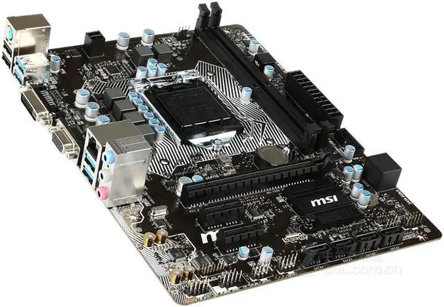 Alt view image 2 of 4 - MSI B150M PRO-VD Intel B150 LGA 1151 DDR4 32GB Micro ATX Motherboard